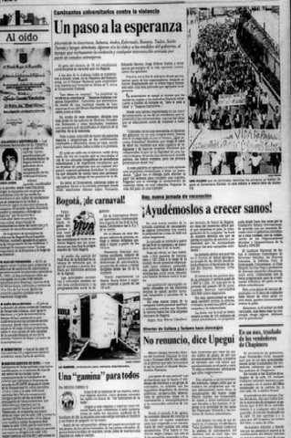 marcha estudiantil en cementerio central