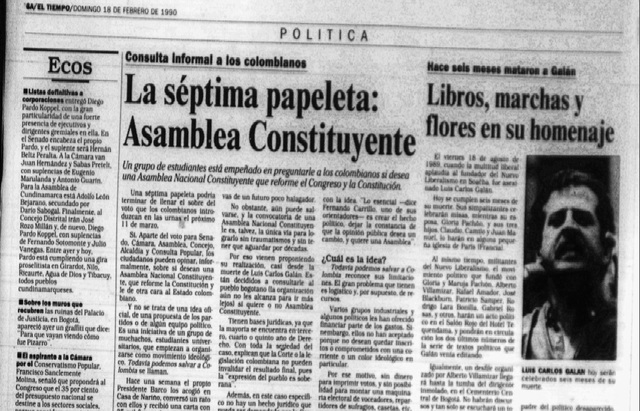 crece la idea de la  creación de la constituyente