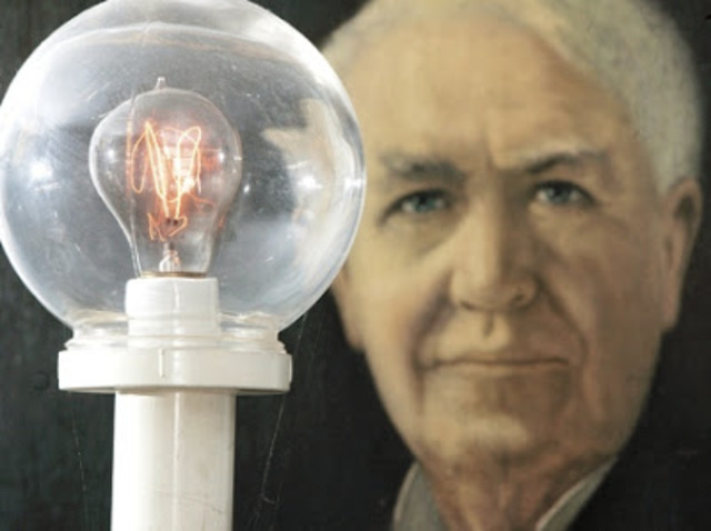 Thomas Alva Edison - Lámpara incandescente