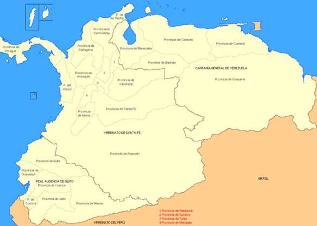 El restablecimiento del virreinato de la Nueva Granada