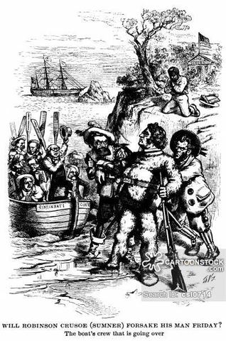 Robinson es cautivado y convertido en esclavo