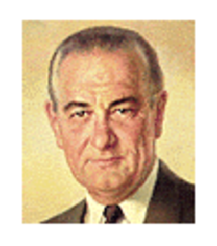 Lyndon Baines Johnson becomes president