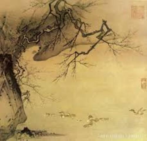 Утки, Скала и мейхуа, Ма Юань