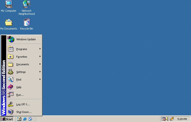 Windows 98 Second Edition