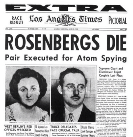 Ethel and Julius Rosenberg Execution