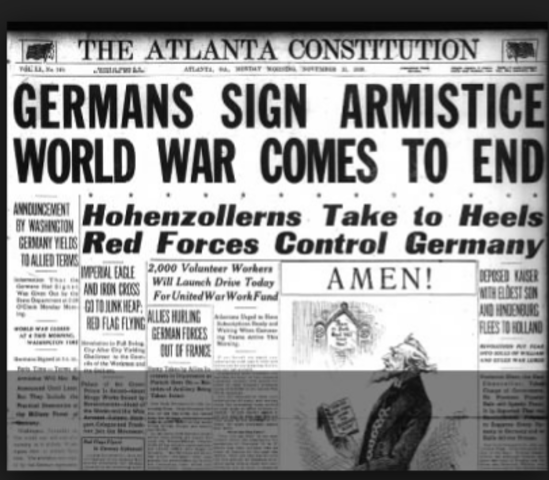Germany signs armistice