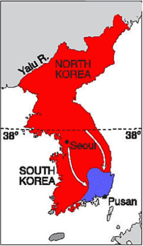 Kim Il-sung invades South Korea
