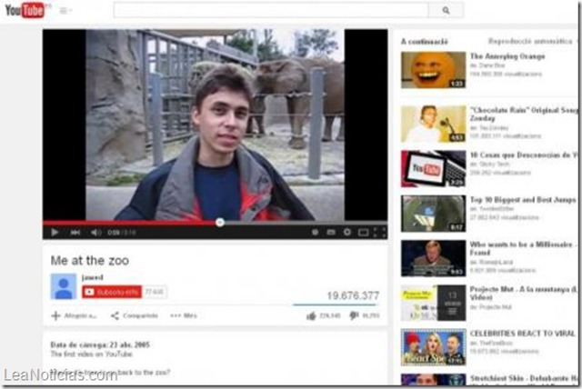 Nacimiento de Youtube