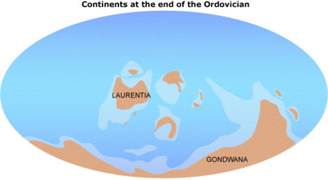 ordovician 443-488 mya