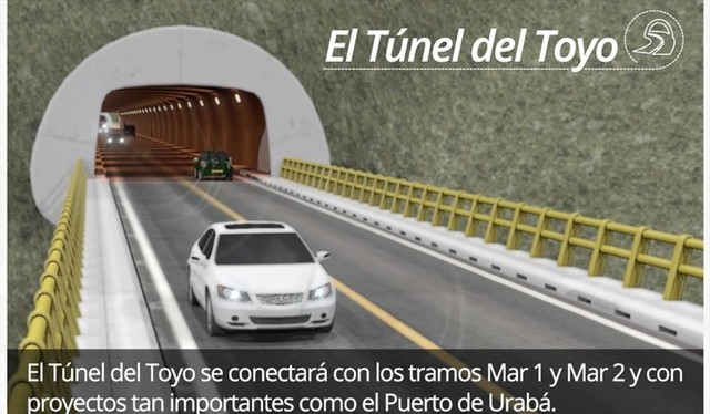 Túnel del Toyo Medellin-Uraba.