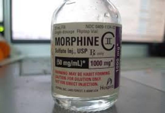 1931 en EU  Eliminación de la adicción a la morfina