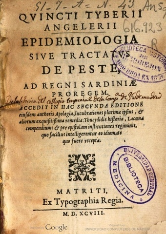 Primera referencia al termino "Epidemiología"