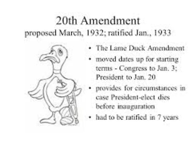 20th Amendment