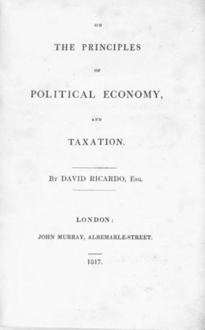 David Ricardo, The Principles of Political Economy