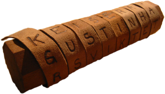 El primer método de criptografía "Escítala"