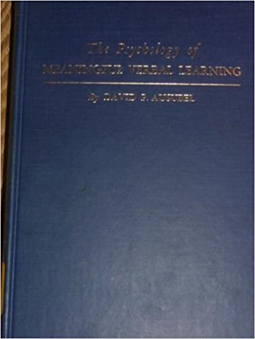 Psicología del Aprendizaje Verbal Significativo de Ausubel