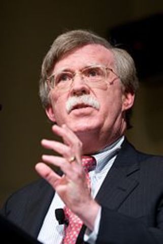 John Bolton steps down.