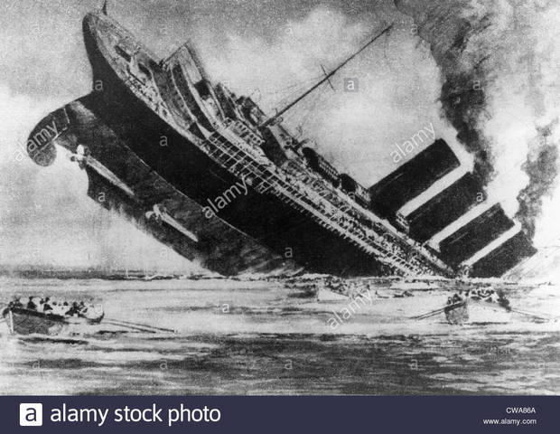 Lusitania sank