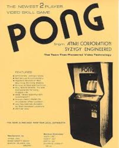 In 1970’s the video game”the pong” was made