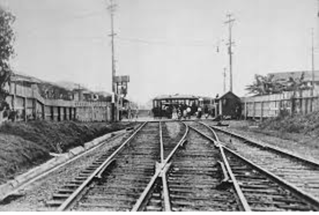 Primera linea férrea en Panamá