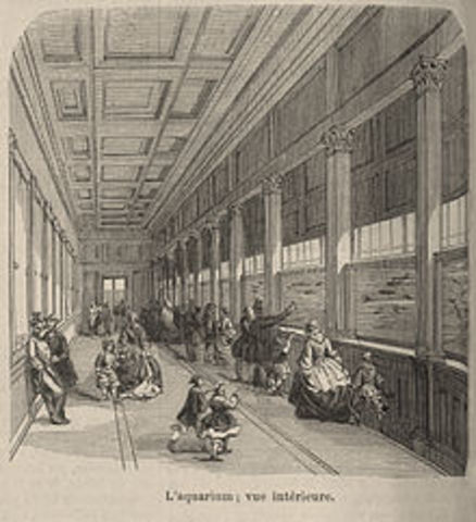 Karl August Möbius abre el primer acuario público germano de agua salada.