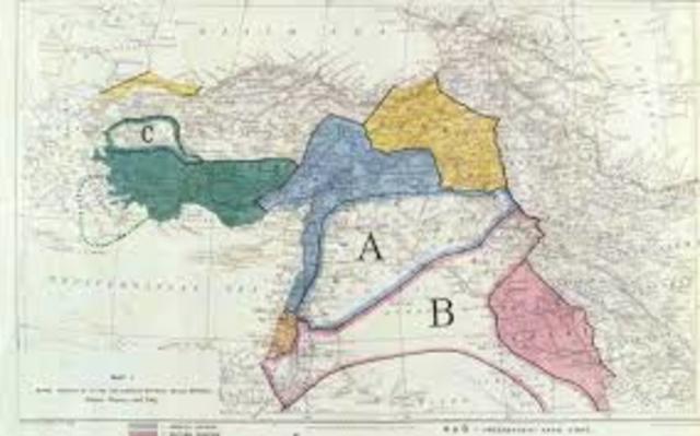 Sykes-Picot Agreement Sets Borders