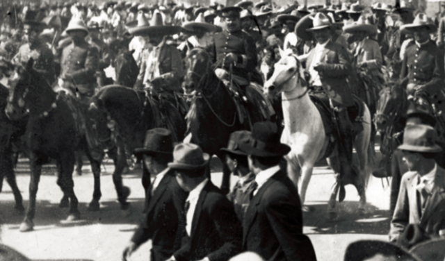 Zapata y Villa entran a la ciudad de México
