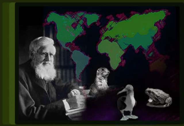 Alfred Russel Wallace publica su obra "La distribución geográfica de los animales".
