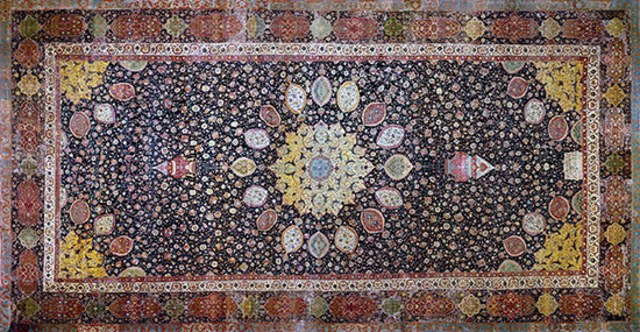 The Ardabil Carpet. Maqsud of Kashan. 1539-1540 C.E. Silk and wool.