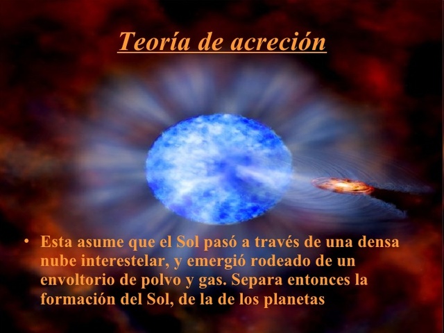 Teoría de la Acreción