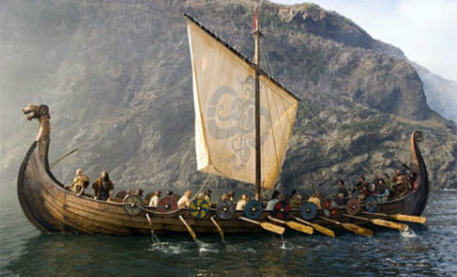 845 d.C. cominciano le incursioni vichinghe