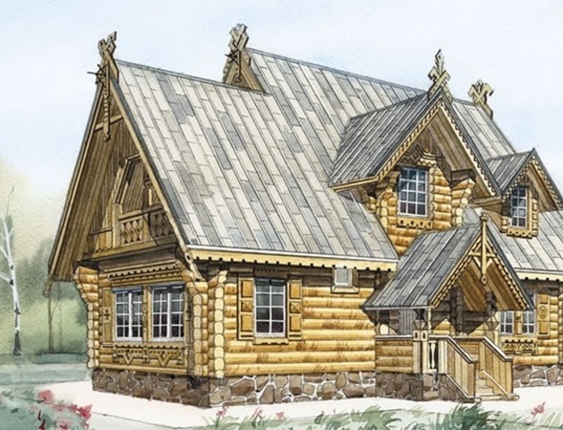 Stone buildings in Russia