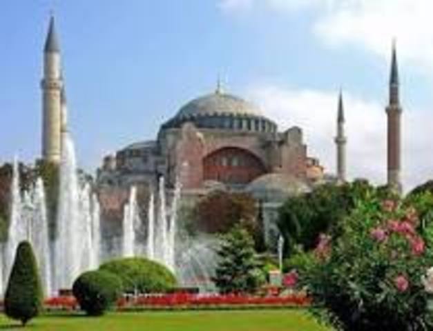 Hagia Sophia completed