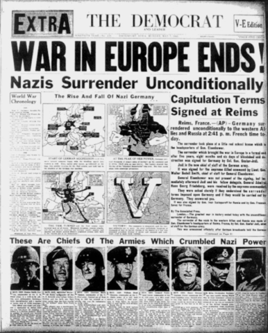 Fin de la segunda guerra mundial