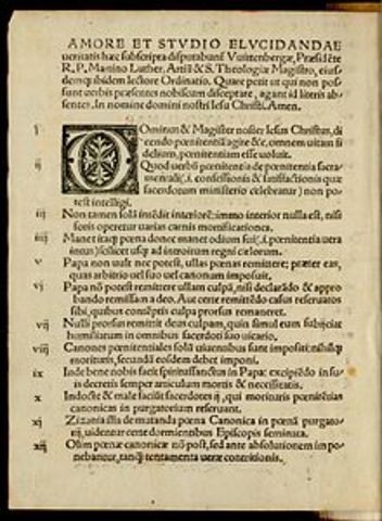 Martin Luther and the protestant reformation- 95 theses