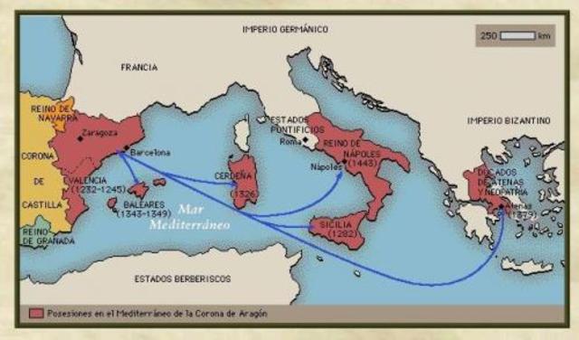 expansió per la Mediterrania: ducats d'Atenes i Neopàtria