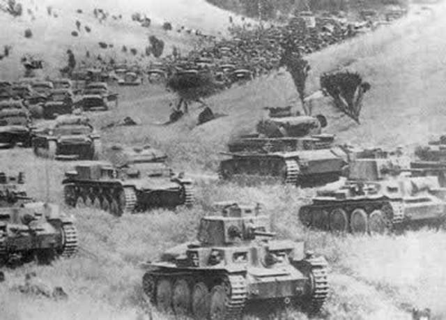 German Blitzkrieg (Lightning War)