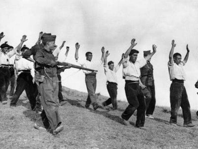 Comienzo de la guerra civil española