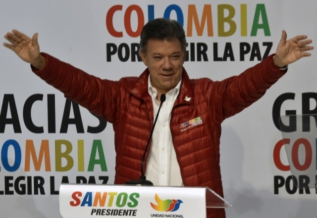 Juan Manuel Santos es reelegido.