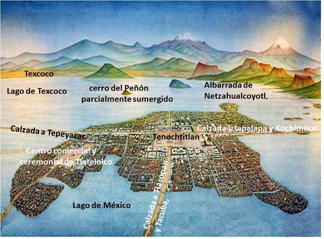 La gran ciudad de Tenochtitlan,