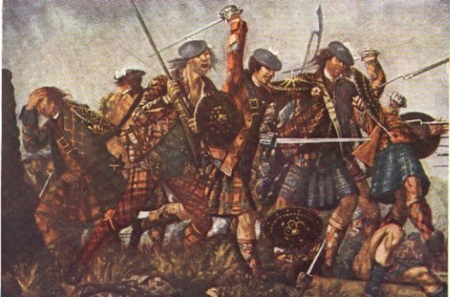 Highland Scots arrive