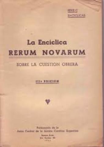 “Rerum Novarum”
