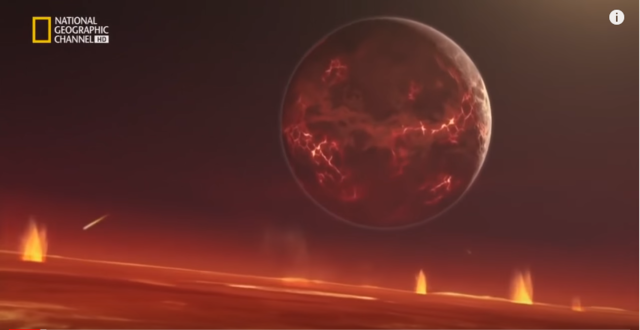 Choque con "theia" (planeta primitivo)