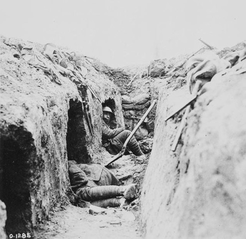 first trench raid at Riviere Douve