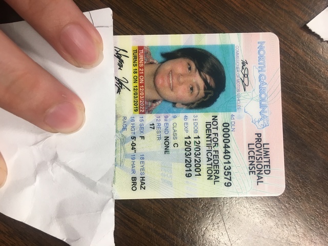 El dia mi recibi mi carnet de conducir!