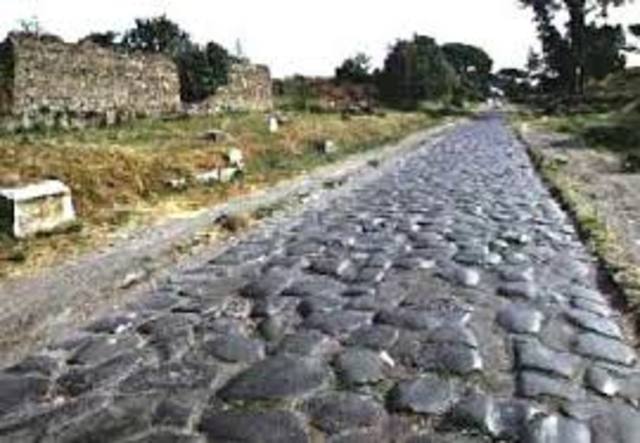 Construcción primera calzada