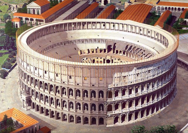 Finaliza la construccion del coliseo Romano