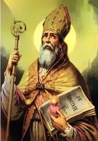 Nacimiento de Aurelio Agustín (San Agustín) en Tagaste, África romana.