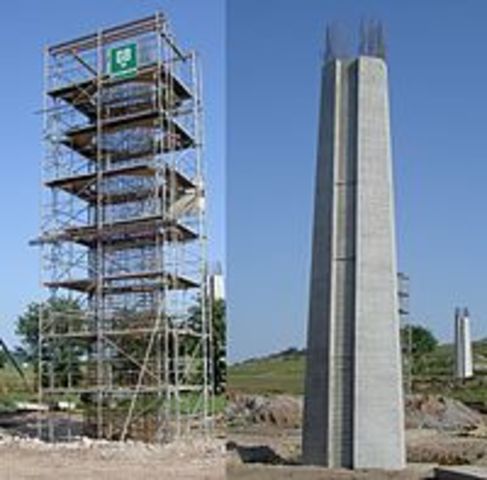 aparicion del ferrocarril y el hormigón armado