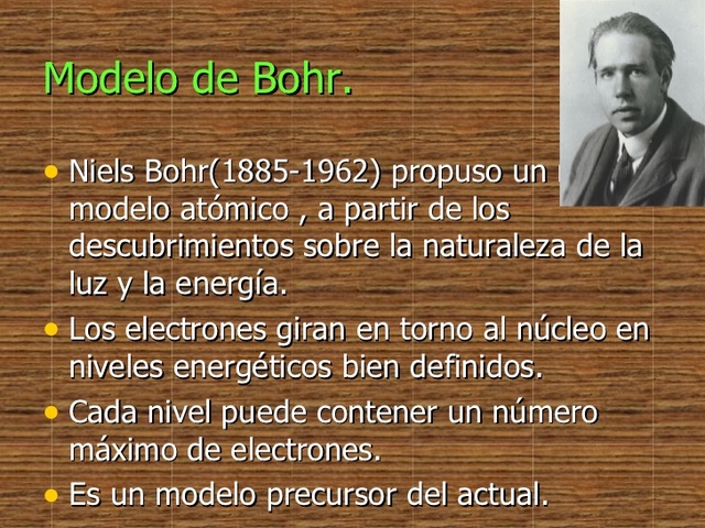 Niels Bohr da a conocer la estructura del átomo